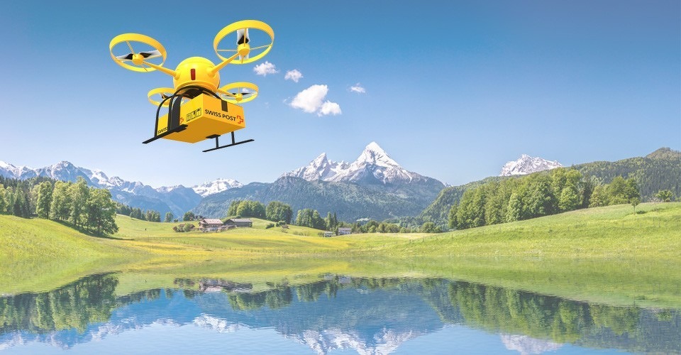 drones swiss post delivery