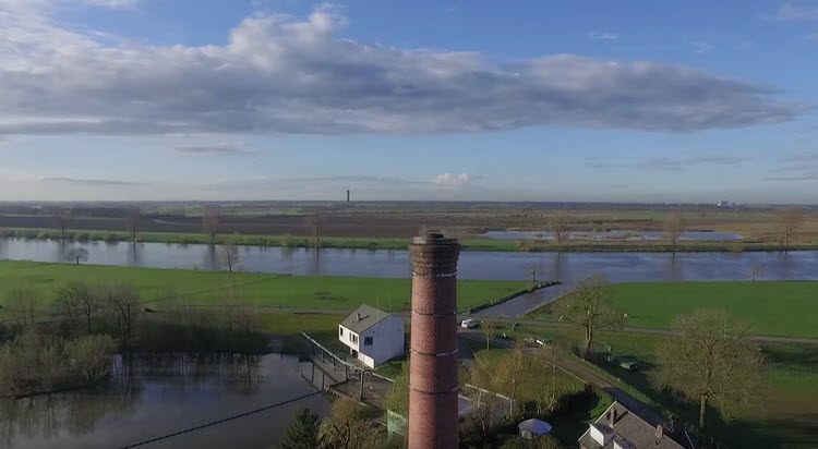 Stoomgemaal De Tuut in Appeltern gefilmd met DJI Inspire 1 drone