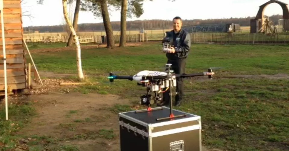 belgische federale politie zet drones in octocopter onbemand luchtvaartuig handhaving 2015